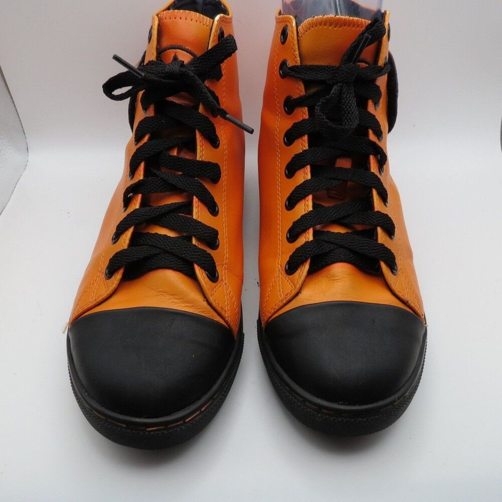 Strange Cvlt Womens Pumpkin Jack High Top Halloween Fall‎ Sneakers US 7 READ